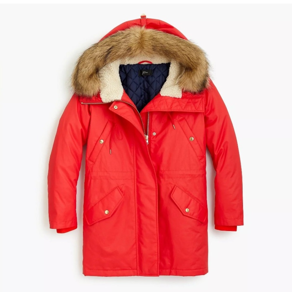 J. Crew winter parka w/ eco-friendly PrimaLoft®